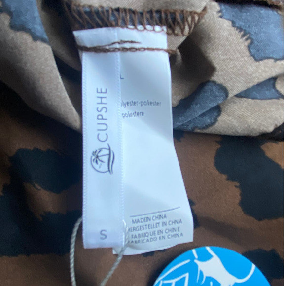 NWT Cupshe Bryanna Leopard Print Ruffled Dress - Picture 11 of 11